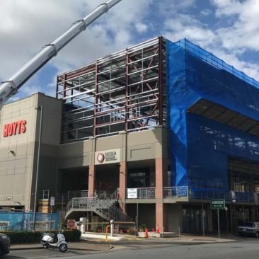Building site of Hoyts Cinema Norwood renovation and extension